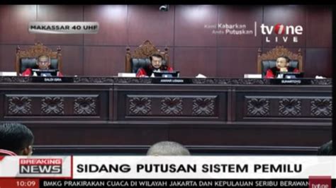 live streaming putusan mkmk